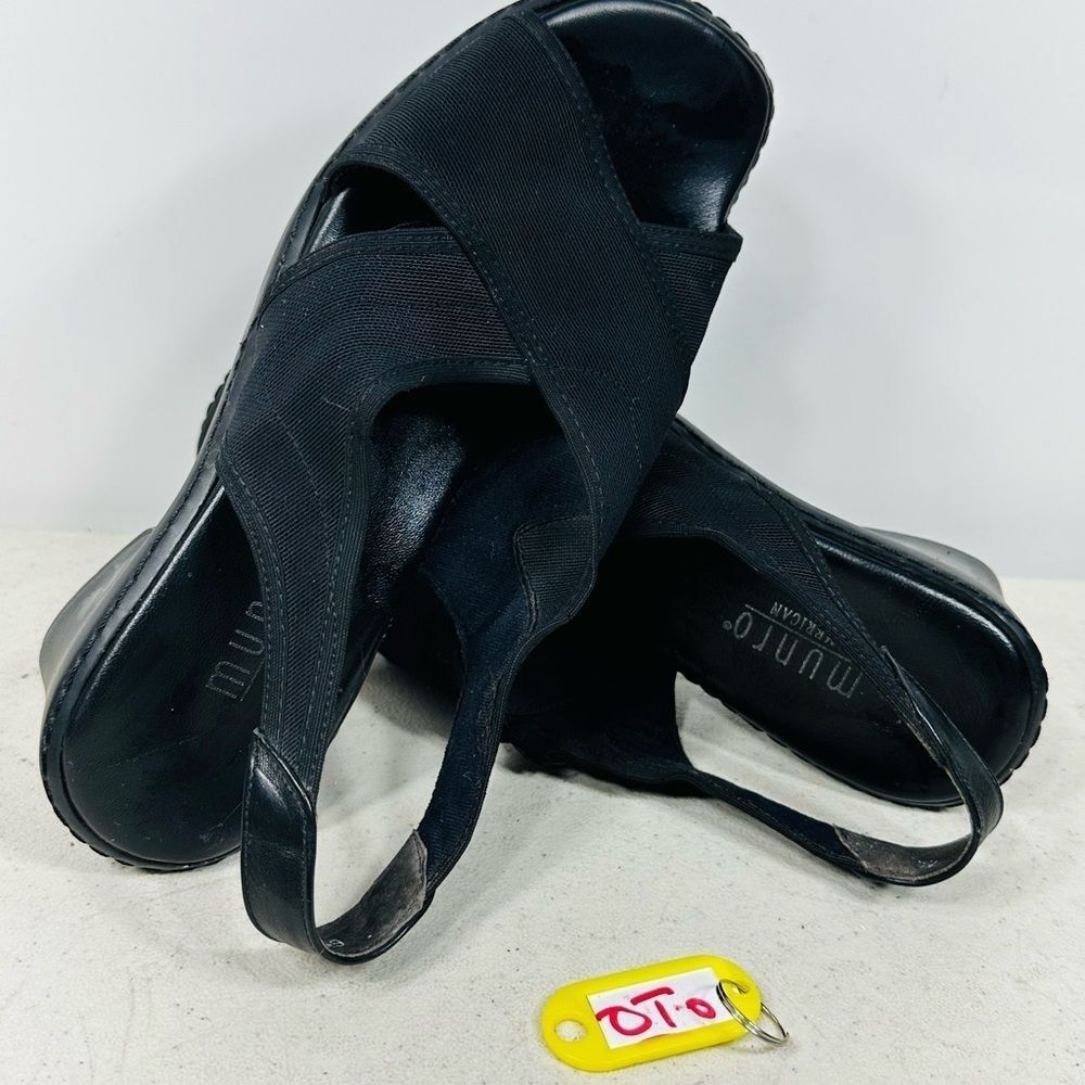 Munro Women's Elegant Black Sandals size 6,5W